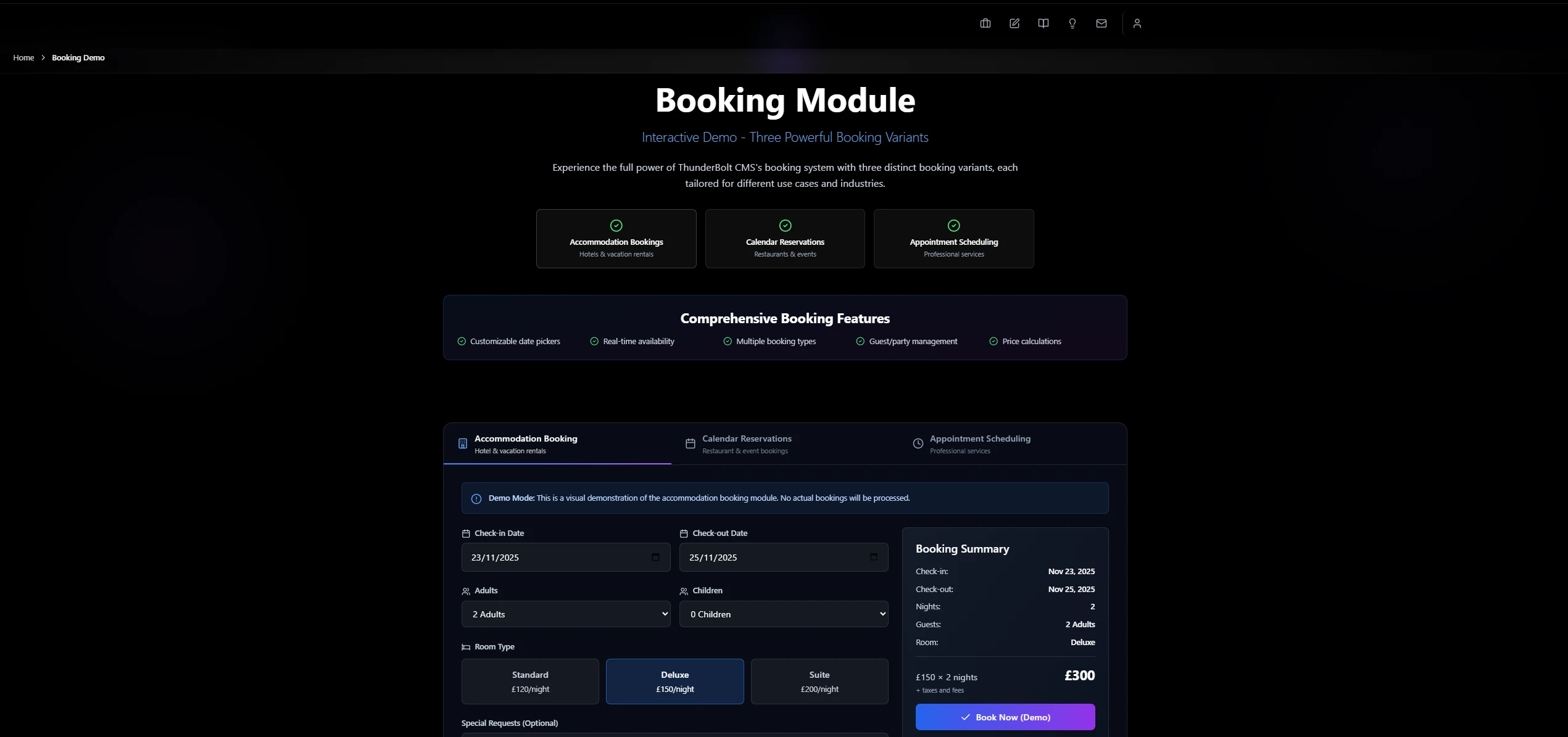 Booking Module